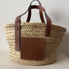極美品 LOEWE ロエベ ショルダーストラップ アナグラム ブラウン