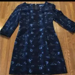 ロペ ワンピース 7号 花柄 七分袖