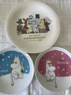 ムーミン　ケーキ皿とケーキ小皿