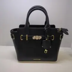 サマンサベガ ベルトビジューA4トートバッグ ブラック - メルカリ