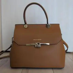 SCARLETT MERCER キャメル 2wayハンドバッグ