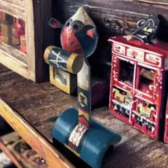 【希少】畑(はた)のきじ車 梶畑允 福岡県 北九州市 郷土玩具 廃絶 希少】畑(はた)のきじ車 梶畑允 福岡県 北九州市 郷土玩具 廃絶