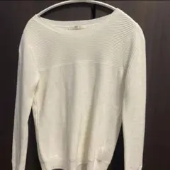 AZUL by moussy ホワイト 長袖セーター