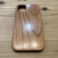 木製 iPhone11用ケース スリムタイプ 木目