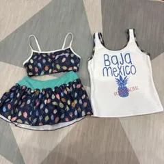 パイナップル柄水着セット 140cm