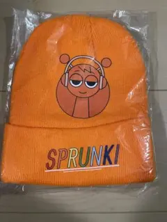 sprunkiオレン　ニット帽