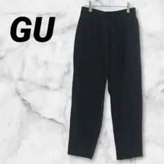 【GU】ジーユー コーデュロイシェフパンツ コットン M ブラック