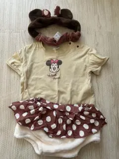 ミニーマウス フリル付き　半袖　80〜90 ベビー　可愛い　ディズニー