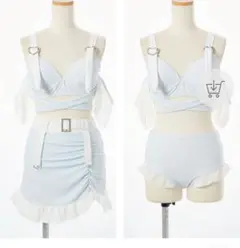 DearMyLove ハートバックルアシメシャーリング水着