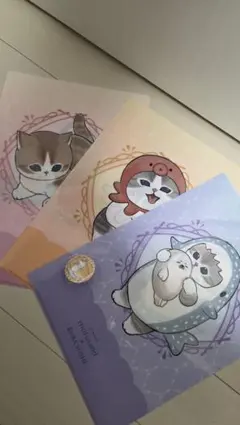 くら寿司コラボmofusand缶バッジとクリアファイル3枚セット