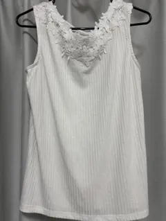 【新品未使用品】GU ノースリーブ シャツ ホワイト