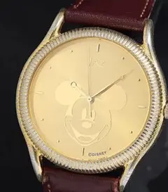 ア*ン様 ミッキーマウス ゴールド腕時計　JAZ