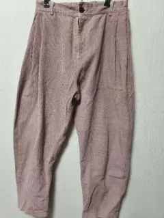 コーデュロイ サルエルパンツ ピンク