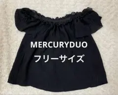 MERCURYDUO マーキュリーデュオ　トップス　ブラウス　フリーサイズ　黒のサムネイル