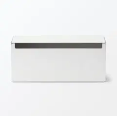 無印良品　スチールタップ収納箱フラップ式・ホワイトグレー