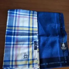 Munsingwear チェック&Hiromichi Nakano 青色ハンカチのサムネイル