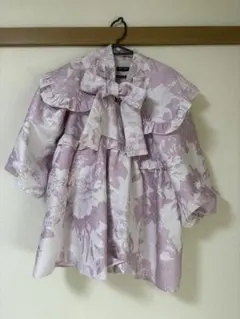 ピンク　花柄 ミニワンピース 長袖　sisterjane