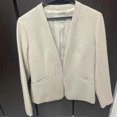 green label relaxing ノーカラージャケット　ベージュ