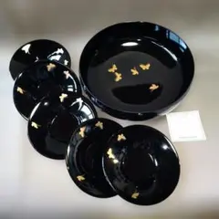 【HANAE MORI】蓋付き黒漆器椀セット HANAE MORI 漆器 蓋付き椀2個セット CHIKICHIC - メルカリ