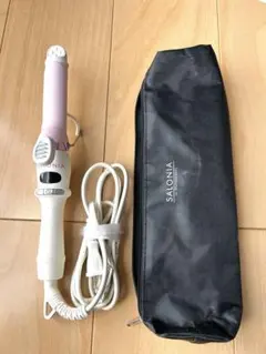 SALONIA ミニセラミックカールヘアアイロン 25mm ピンク