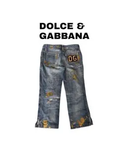 希少 DOLCE&GABBANA ペンキ ダメージ加工 デニム ジーンズ 28 - メルカリ