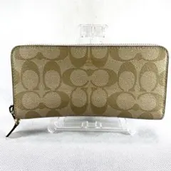 COACH長財布・ベージュ・中古品