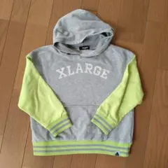 抹*＊様 XLARGE Kids トレーナー 120cm グレー/ライム