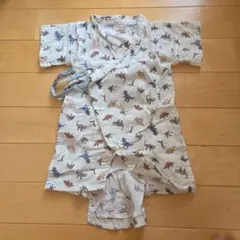 petit main 恐竜柄 ベビー甚平 80サイズ
