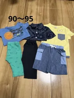 【まとめ売り】男の子　90〜95 半袖　Tシャツ　ズボン　夏