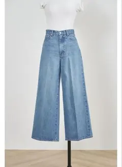 【送料込⭐︎匿名配送】yori Audrey 34ハイウエスト ストレートデニム 2025年最新】Yori デニムカラー：ブルー ストレートデニムの人気