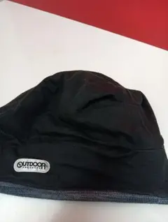 Outdoor リバーシブルビーニー 黒系 2度着用 お洗濯済 男女兼用
