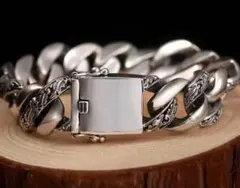 960★バカ売れ・在庫限り★シルバー ブレスレット 喜平 太チェーン バングル