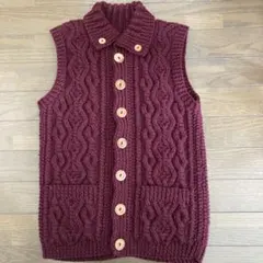 Inverallan ニットベスト ケーブル編みのサムネイル