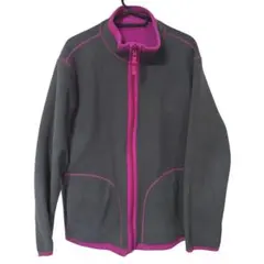 OLD UNIQLO グレーとピンクのフリース リバーシブル　y2k 00s L