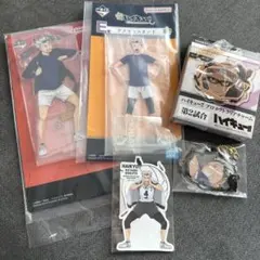 ハイキュー!! 一番くじアクリルスタンド×2、クリアチャーム、シール