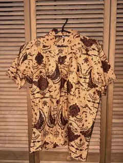 バティックシャツ　Hand Made Batik Shirt Sサイズ