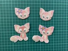 ダッフィーフレンズ　リーナベル 4枚セット　シールワッペン