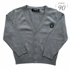 カーディガン 90 ベビー グレー COMME CA ISM コムサ