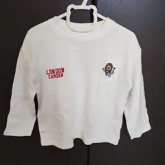 ベビー 長袖Tシャツ ホワイト ライオン刺繍のサムネイル