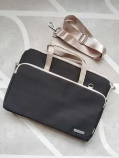 ブラック☆3WAY PCショルダーバッグ 14インチ パソコンバッグ ショルダー