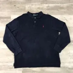 古着 POLO RALPH LAUREN ラルフローレン 長袖ポロシャツ XXL