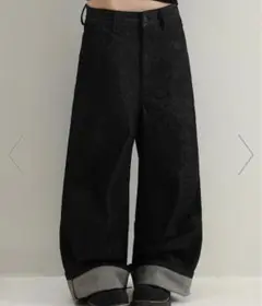 ワイドシルエット インディゴ デニムパンツ 【MASONPRINCE】