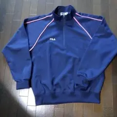FILA ネイビー ハーフジッパートレーナー.スェット