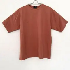 【HARE】オーバーサイズ Tシャツ ブラウン 無地 快適素材 S ゆったり 秋