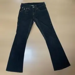 TRUE RELIGION JOEY フレアパンツ 25/33 ダークデニム