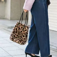 アーバンリサーチ レオパード ファーバッグ