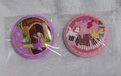 ディズニー 刺繍缶バッジ 2個セット