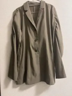 未使用　テーラードジャケット　フリーサイズ　モカ　Iライン　春秋　オフィス