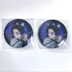鬼滅の刃　ランダムグリッター缶バッチ　胡蝶しのぶ２個セット
