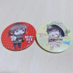 あまとも　缶バッチ　2点セット